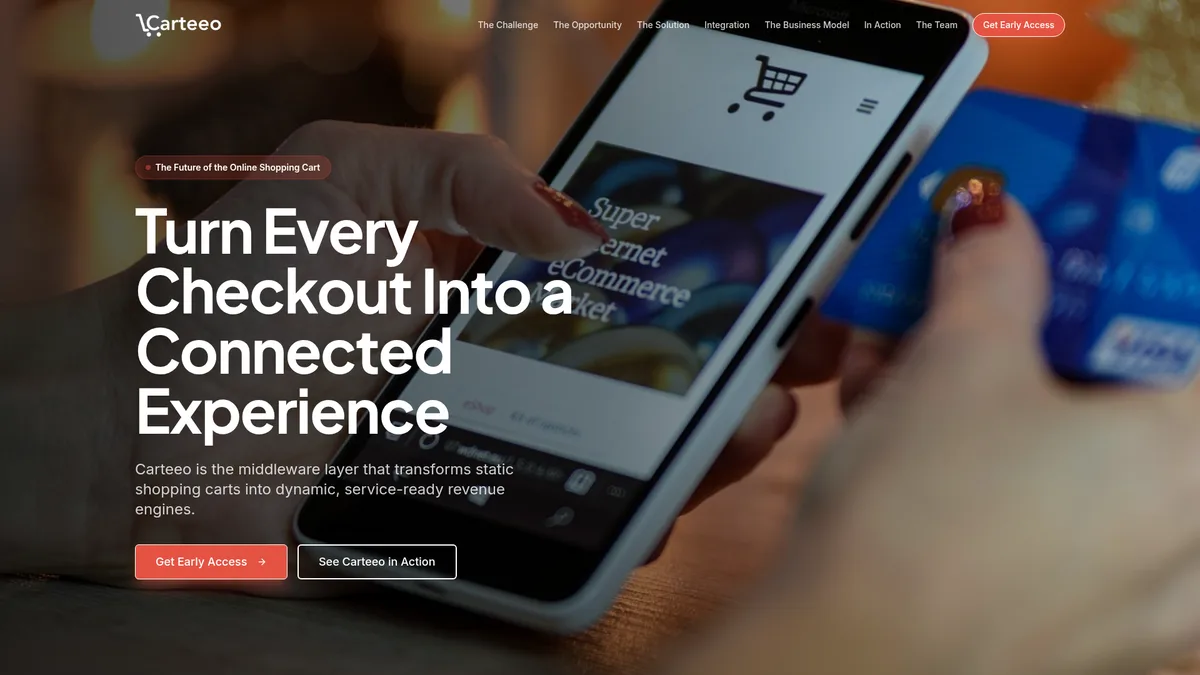 Carteeo website screenshot